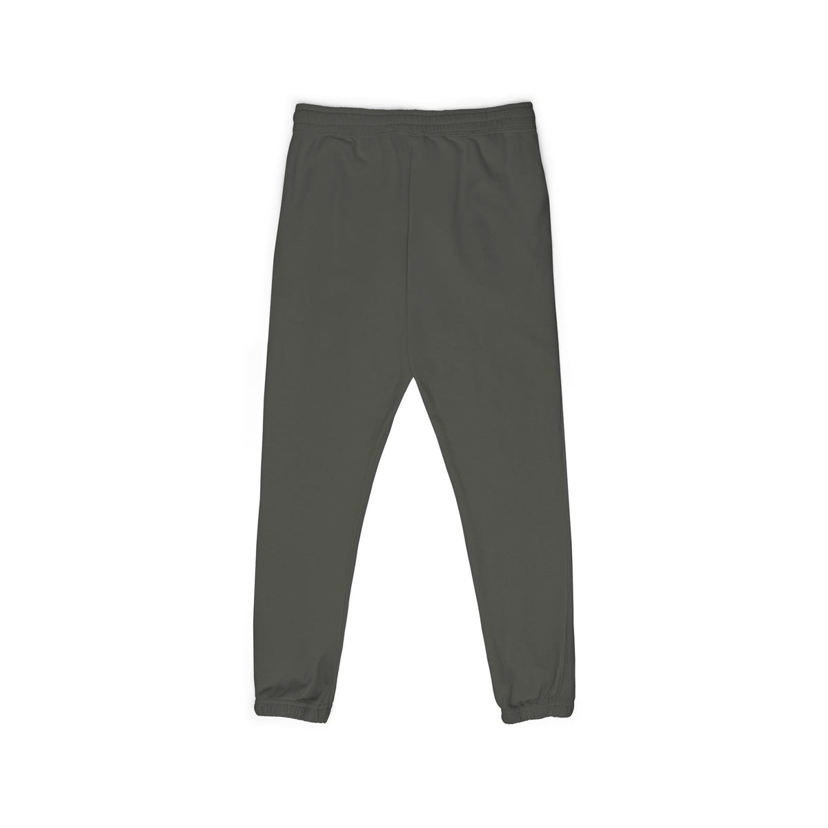 Dark gray sweatpants on a white background