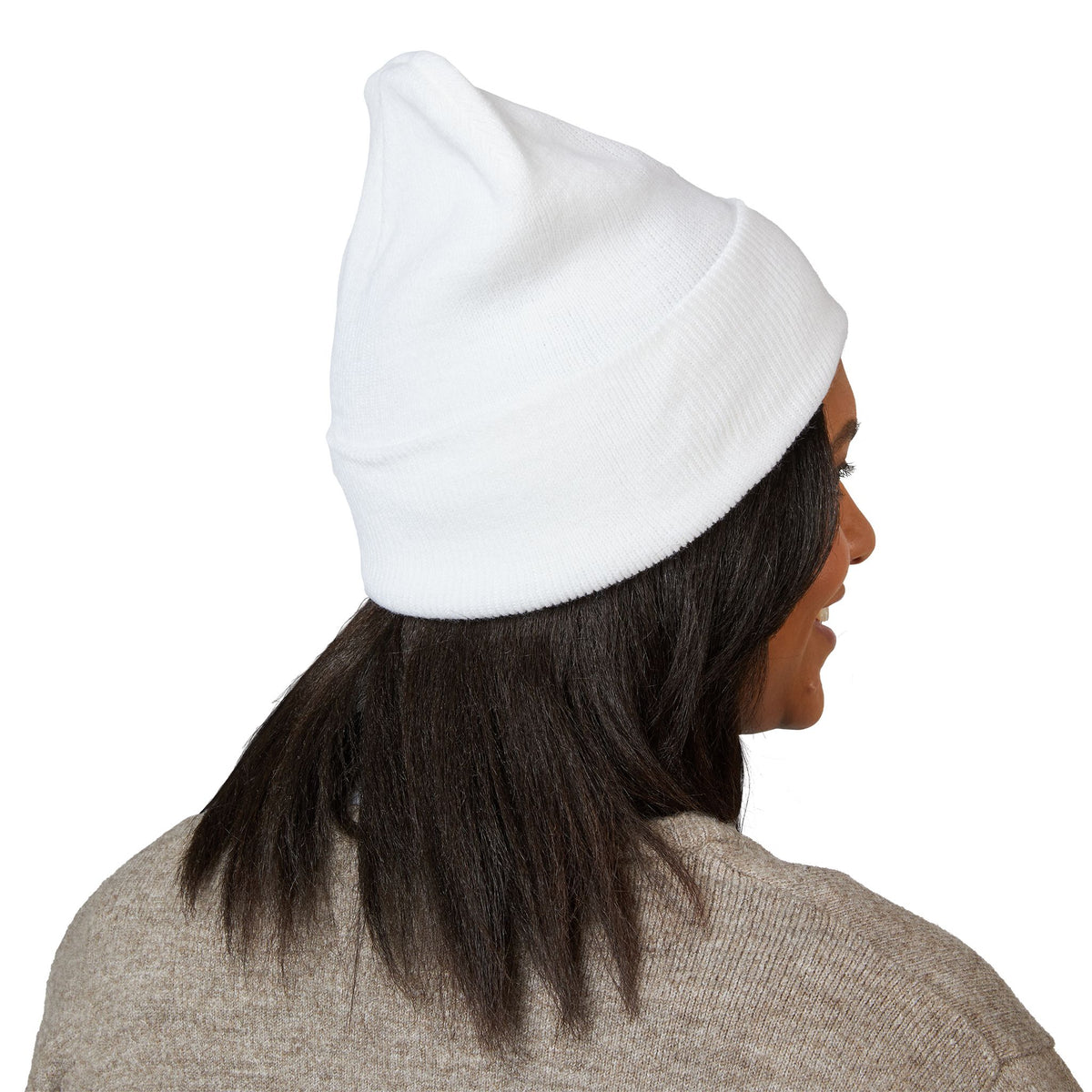 HAXSON Crown Beanie Hat – White