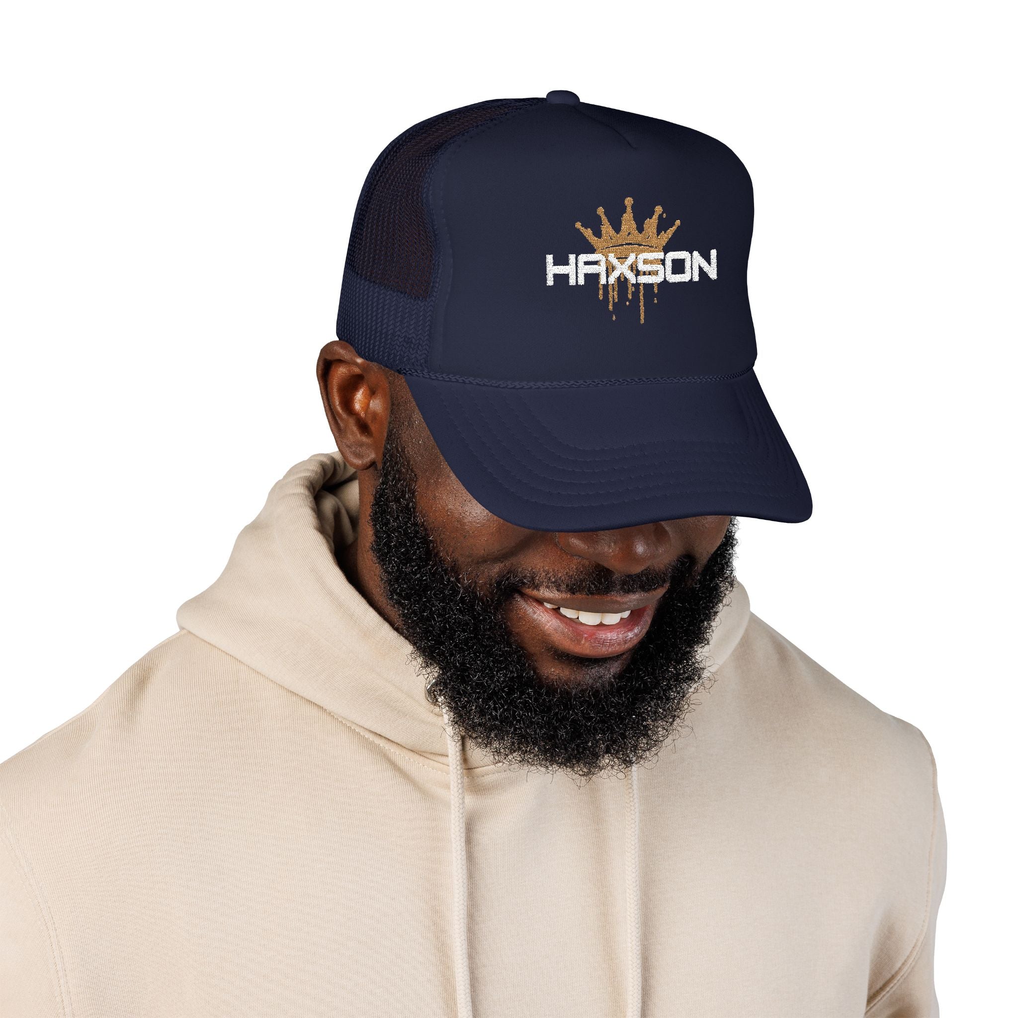Haxson Crown Trucker Cap - Navy | Drop 01