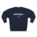 HAXSON Navy Logo Crewneck Sweatshirt – Est. 2026 | Drop 01